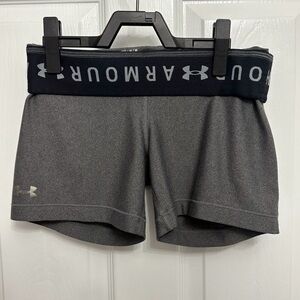 Grey Under Armour Compression Athletic Shorts